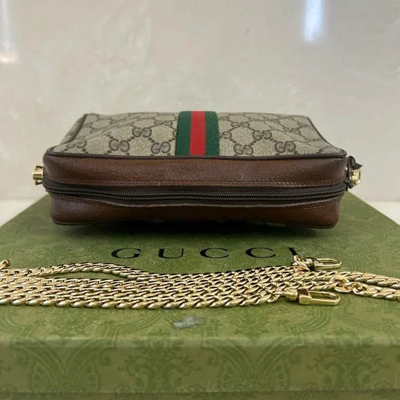 Gucci Beige and Brown Crossbody Bag - Picture 7 of 14